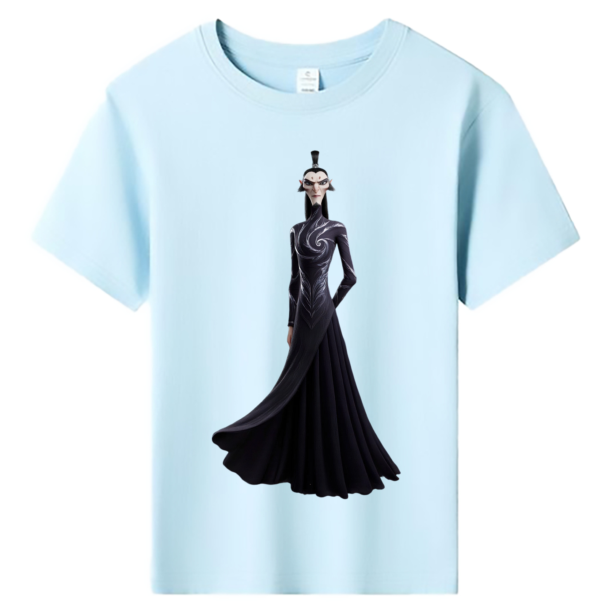 （画像用） Ne Zha 2 ナタ 魔童の大暴れ 綿100％キッズTシャツ（フロントプリント）